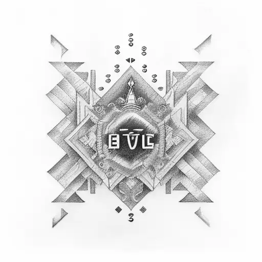 laurel crown composed of hexadecimal characters spelling out: AVE IMPERATOR tattoo design idea