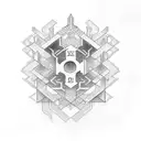 laurel crown composed of hexadecimal characters spelling out: AVE IMPERATOR tattoo design idea