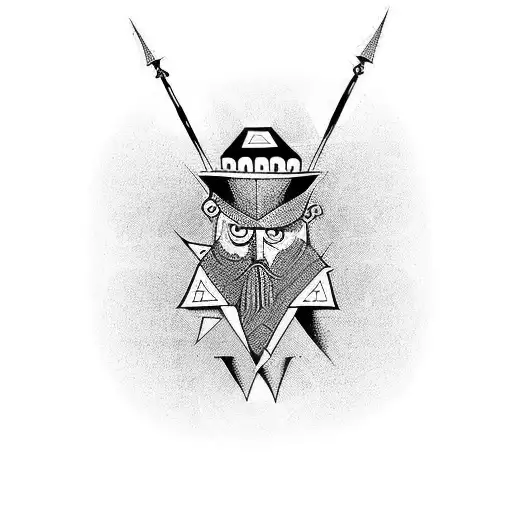 magician cards tattoo design idea