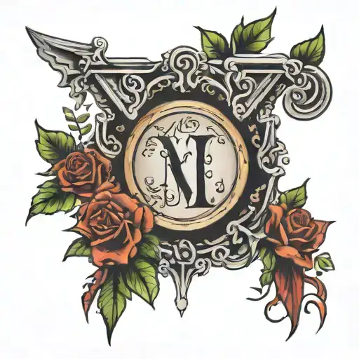 2.10 in roman numerals tattoo design idea