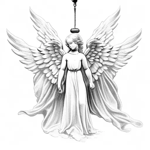 Black and Grey Libra Scale With Rosary Tattoo Idea - BlackInk AI