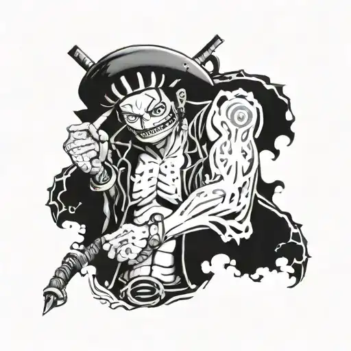 law dans one piece tattoo design idea
