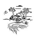 joshua tree tattoo design idea