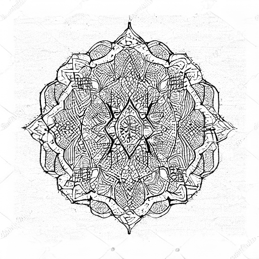 persian rug tattoo design idea