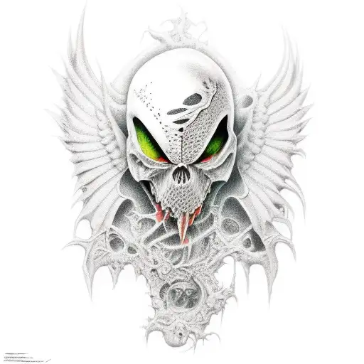 spawn realistic tattoo design idea