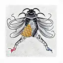 beatle tattoo design idea