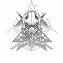 Destiny text with star tattoo design idea