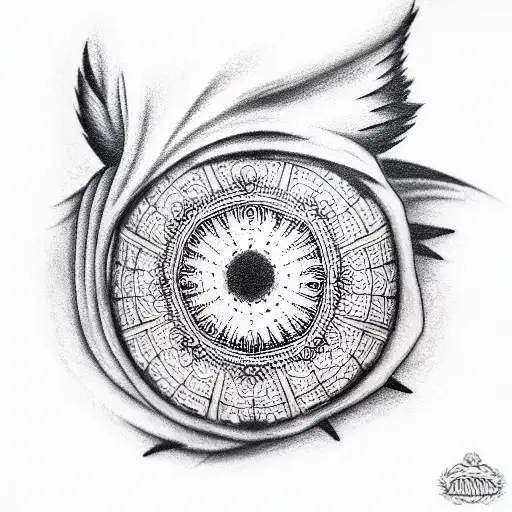 full moon tattoo design idea