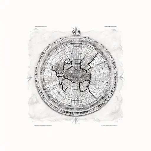 A map of Italy with musical notes forming the outline of the country tattoo design idea