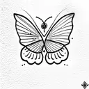 snitch dorada con alas de mariposa tattoo design idea