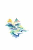 zigzag road with a falling puzzle at the end of the road tattoo design idea