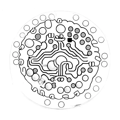 antibiotic pill with semicolon inside  tattoo design idea