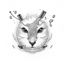 pill with semicolon inside  tattoo design idea