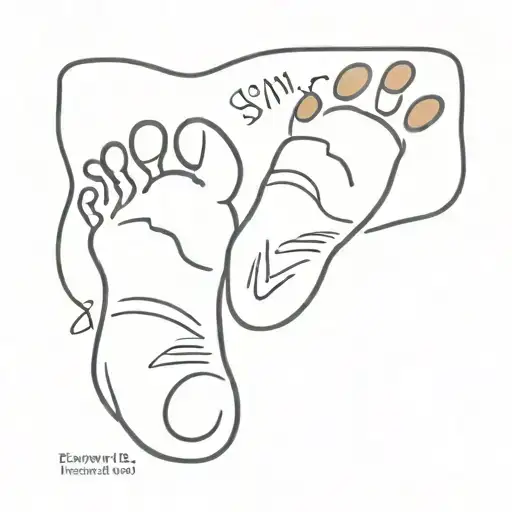footprint, Babyboy, son born baby boy born date tattoo tattoo design idea