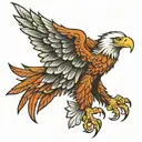 eagle wings tattoo design idea