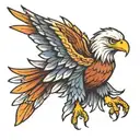 eagle wings tattoo design idea