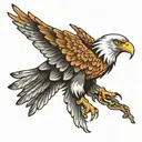eagle wings tattoo design idea