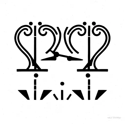 unbalanced scales weighing tattoo design idea