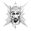 2PAC tattoo design idea