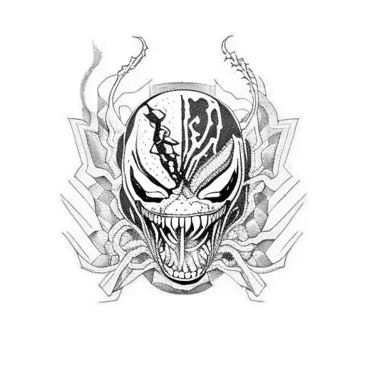 venom tattoo design idea