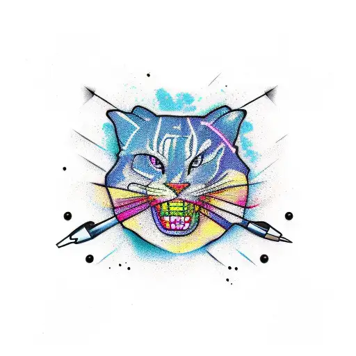 scratch tattoo design idea