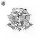 the letters "USMC" drawn in old English, but colored outside the lines tattoo design idea