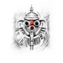 rammstein and bioshock tattoo design idea