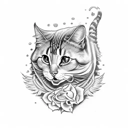 death of puss in boots tattoo design idea