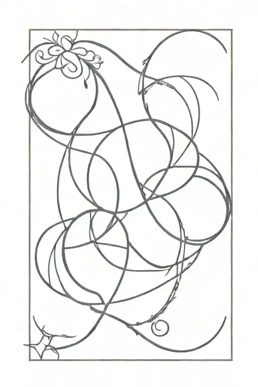 Virgo & Capricorn zodiac symbol intertwined tattoo design idea