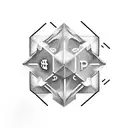 xrp logo, dice, risk tattoo design idea