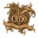 credo definition tattoo design idea
