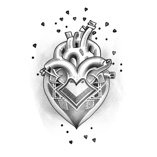 Doodle Broken Heart Cartoon Illustration For Tattoo Or Icon Vector  Royalty Free SVG Cliparts Vectors and Stock Illustration Image 57879820