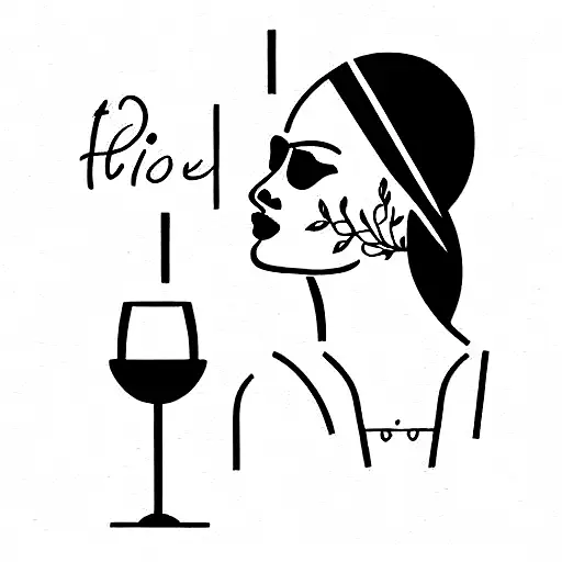 childfree wine travel food sister tattoo design idea