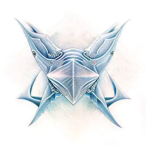 manta raya tattoo design idea