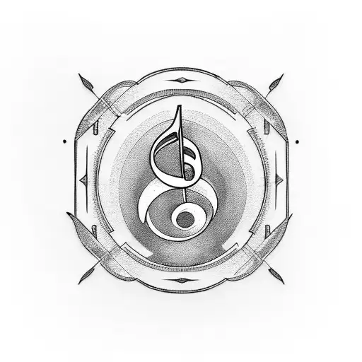 music lyrics tattoo design idea