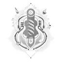 music lyrics tattoo design idea