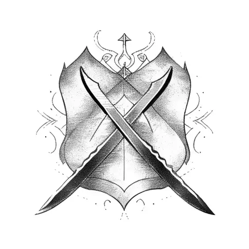 medieval sword  tattoo design idea
