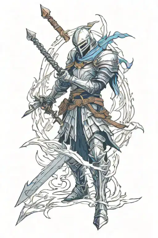 artorias dark souls tattoo design idea