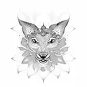 A dotwork tattoo of a mesmerizing mandala composed of elements from nature like trees, animals, and waterfalls tattoo design idea