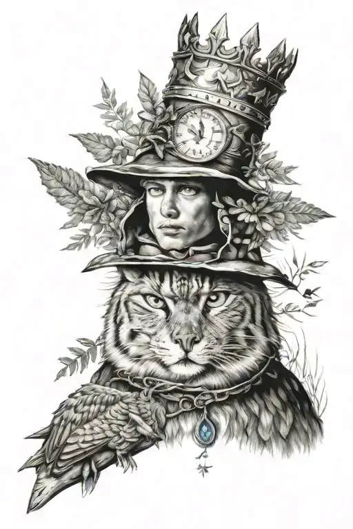 forearm eyes grand duke child forest moon tattoo design idea