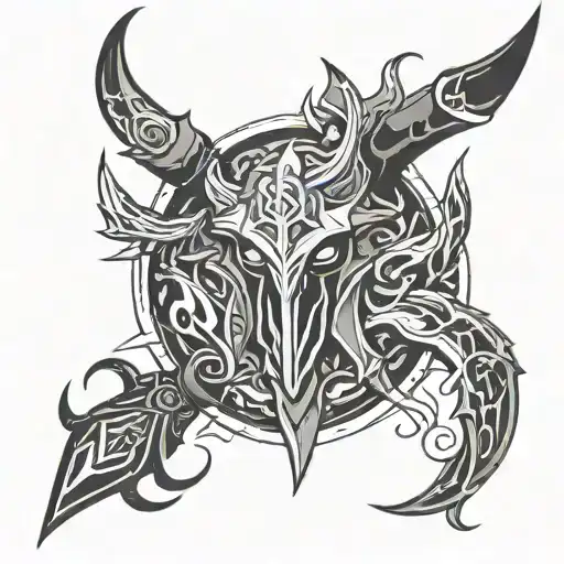 dota 2 rubick  tattoo design idea