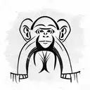monkey tattoo design idea