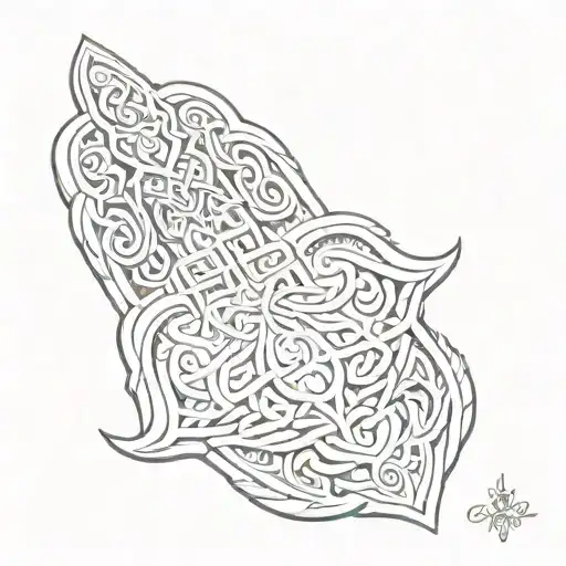 Celtic Hamsa tattoo design idea