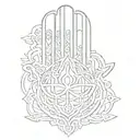 Celtic Hamsa tattoo design idea