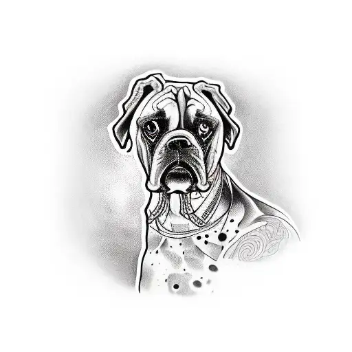 old school boxer tattoo design idea