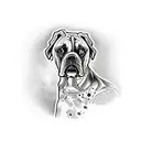 old school boxer tattoo design idea