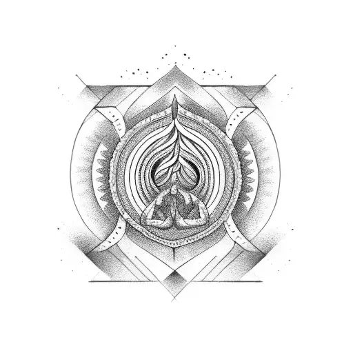 mudras tattoo design idea