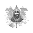 persian warrior tattoo design idea