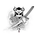anime katana tattoo design idea