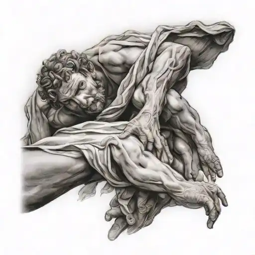 creation of adam tattoo design idea